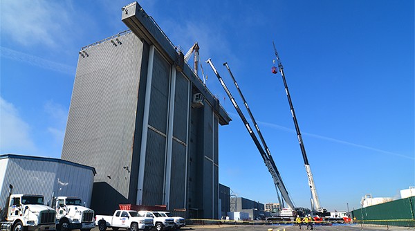 Iconic Rocket Assembly Crane Removed From Naval Weapons Station Seal Beach