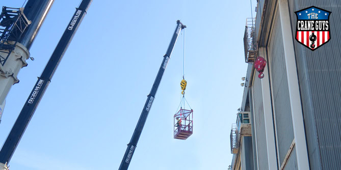 Crane man deals basket