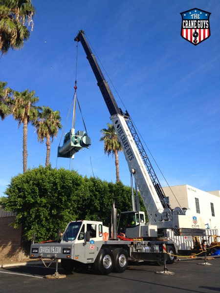 Crane Service for Installing Mechanical Equipment