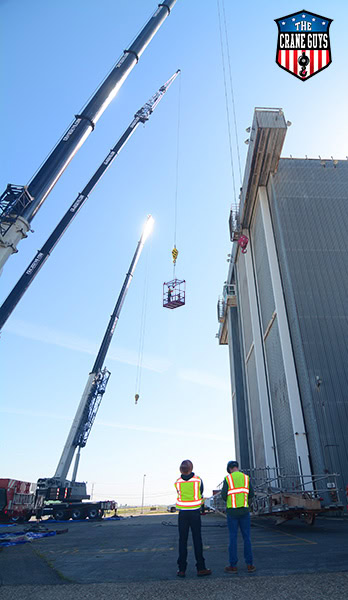 Hydraulic Crane Rental with Man Baskets