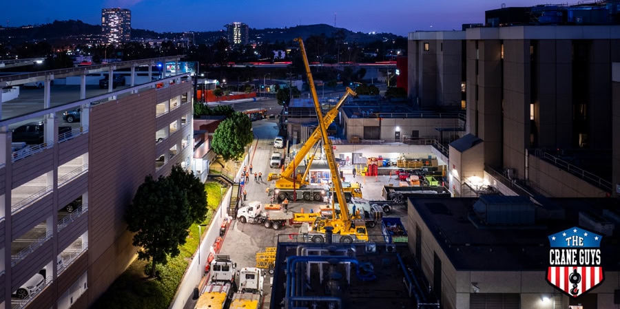 Crane Lift Planning in Los Angeles: A Tight-Space 360-Ton HVAC Project
