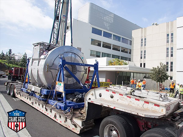 crane guys drop deck trailer services los angeles