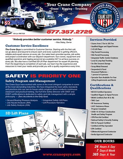 crane guys services brochure download image