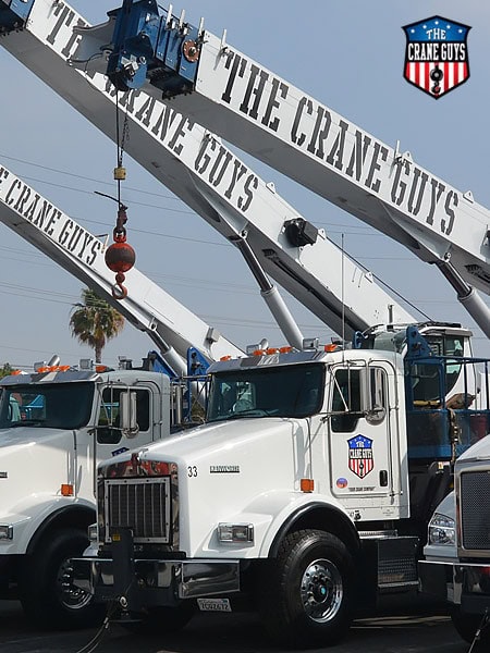 crane guys southern California boom trucks maneuverability