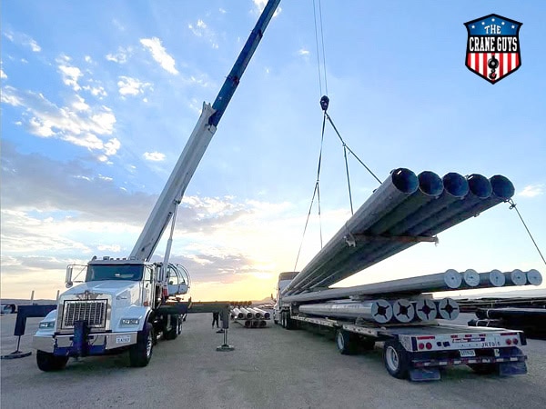crane guys stretch deck self loader oversize load